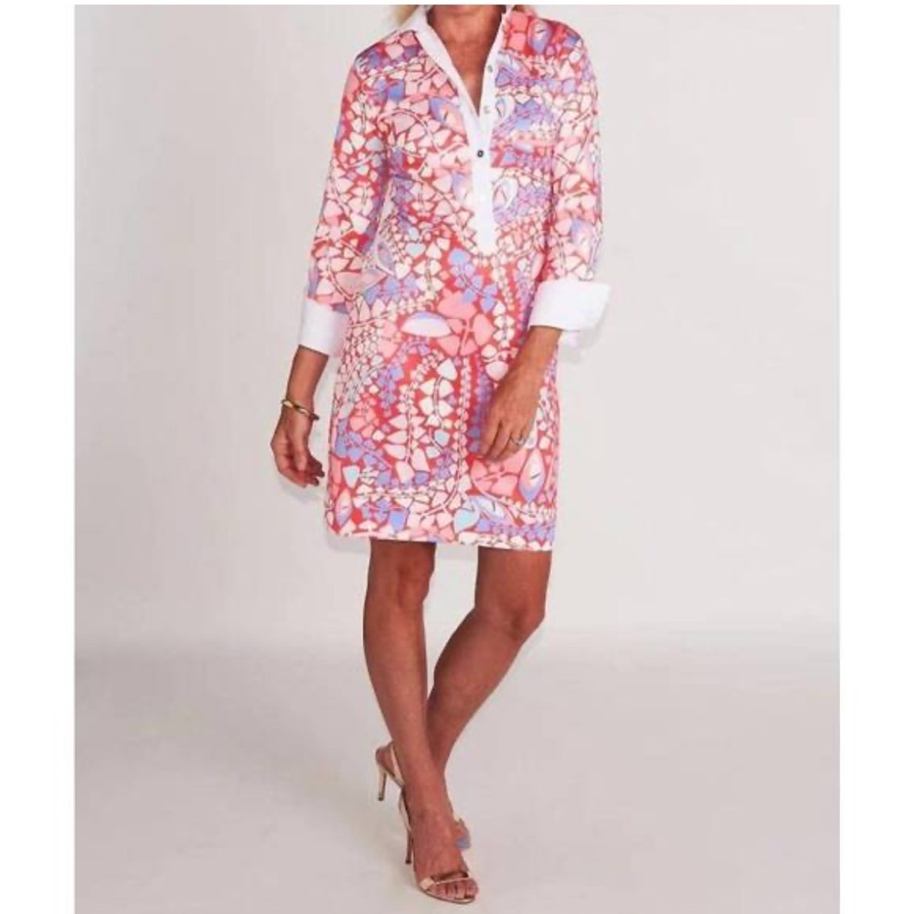 CK Bradley spades coral ivy dress size small